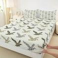 thumbnail image 3 of jejeloiu Mallard Duck Full Size Sheets,Rustic Farmhouse Cabin Bed Sheets,Gray Green Sheet Sets For Adults,Microfiber Bedroom Decor,4-Piece, 3 of 7