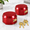 Red 2Pack, variant on Blue 4Pack 6061 Solid Aluminum Keyed Alike Puck Lock Set with 8 Keys