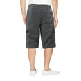 thumbnail image 2 of Men's Adjustable Drawstring Casual Multi Pocket Soft Cargo Shorts (CS-4000 Charcoal, M), 2 of 3