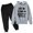 Grey, variant on Boys Athletic Football Rugby Sports Fan Hoodie Pullover and Pants Jogging Tracksuit Set for Kids Wear
