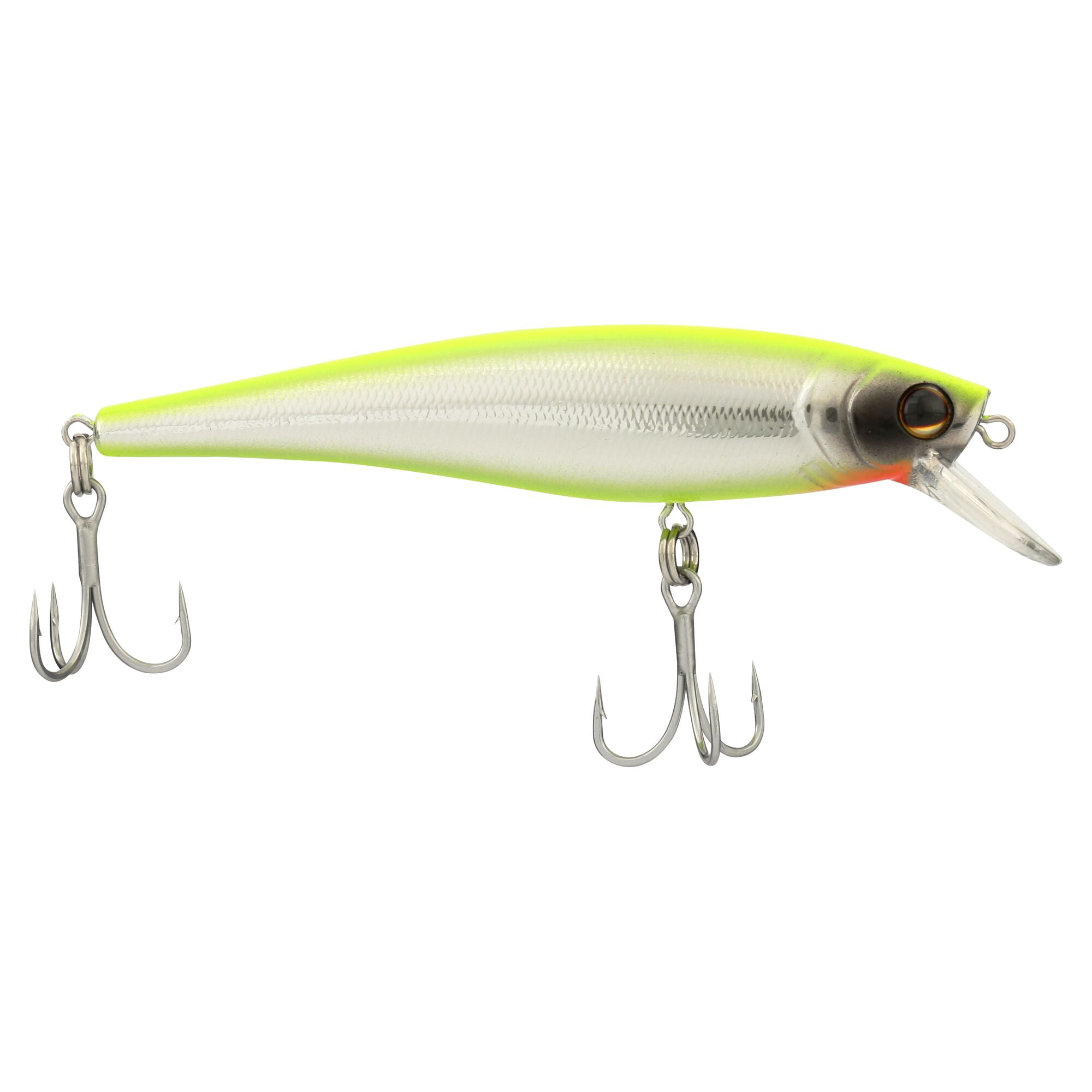 Berkley Cutter Saltwater, 3.5 in, Jerkbaits, Chrome/Chartreuse (1 Count)