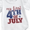thumbnail image 5 of Akiihool Matching Toddler and Baby Outfits Outfits Girl Boy Short Sleeve Romper Onesie Long Pants Hat Set Newborn 1st Mothers Day Clothes,Size 3-6 Months, 5 of 6