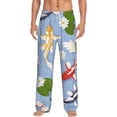 thumbnail image 2 of Lsque Colorful Koi Fish Print Men's Pajama Pants, Lounge Pant - Comfortable Home Wear,Elastic Waistband, Stylish Design-X-Large, 2 of 9
