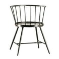 thumbnail image 3 of Weston Home Chelsea Low Back Metal and Wood Dining Chair, Set of 2, Black, 3 of 6