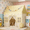 Yellow, variant on Wilwolfer Kids Play Tent Indoor: with Brown Checkered, Mat, Rainbow Tissue Garland, Star Lights - Toddlers Kids Toys for Boy Girl Birthday Gift for Kids