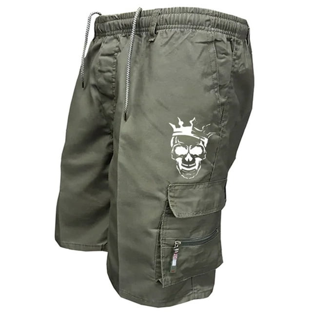 Xdzjlr Shorts Cargo Homme Coupe Décontractée, Cargo Ajusté avec Multiples Poches pour Extérieur Été Usage Quotidien Respirant Shorts de Course pour Hommes
