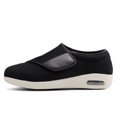 thumbnail image 2 of Mens Large Size Diabetic Elderly Shoes Fattening Widening Shoes Adjustable Walking Shoes Air Cushion Sneakers For Foot Swelling Black 42, 2 of 7