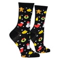 thumbnail image 5 of Crazy Socks, Christmas Socks for Women, Cute, Fun, Colorful, 5 of 6
