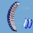 thumbnail image 3 of High Level Parafoil Parachute Double Kiteboard Kite Trainer Trick Kite Parafoil , Blue, 3 of 8