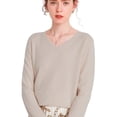 thumbnail image 1 of Sueter De Mujer Moda Sweater Dama Cuello V Abrigo Ligero LOLE  Sueter, 1 of 3
