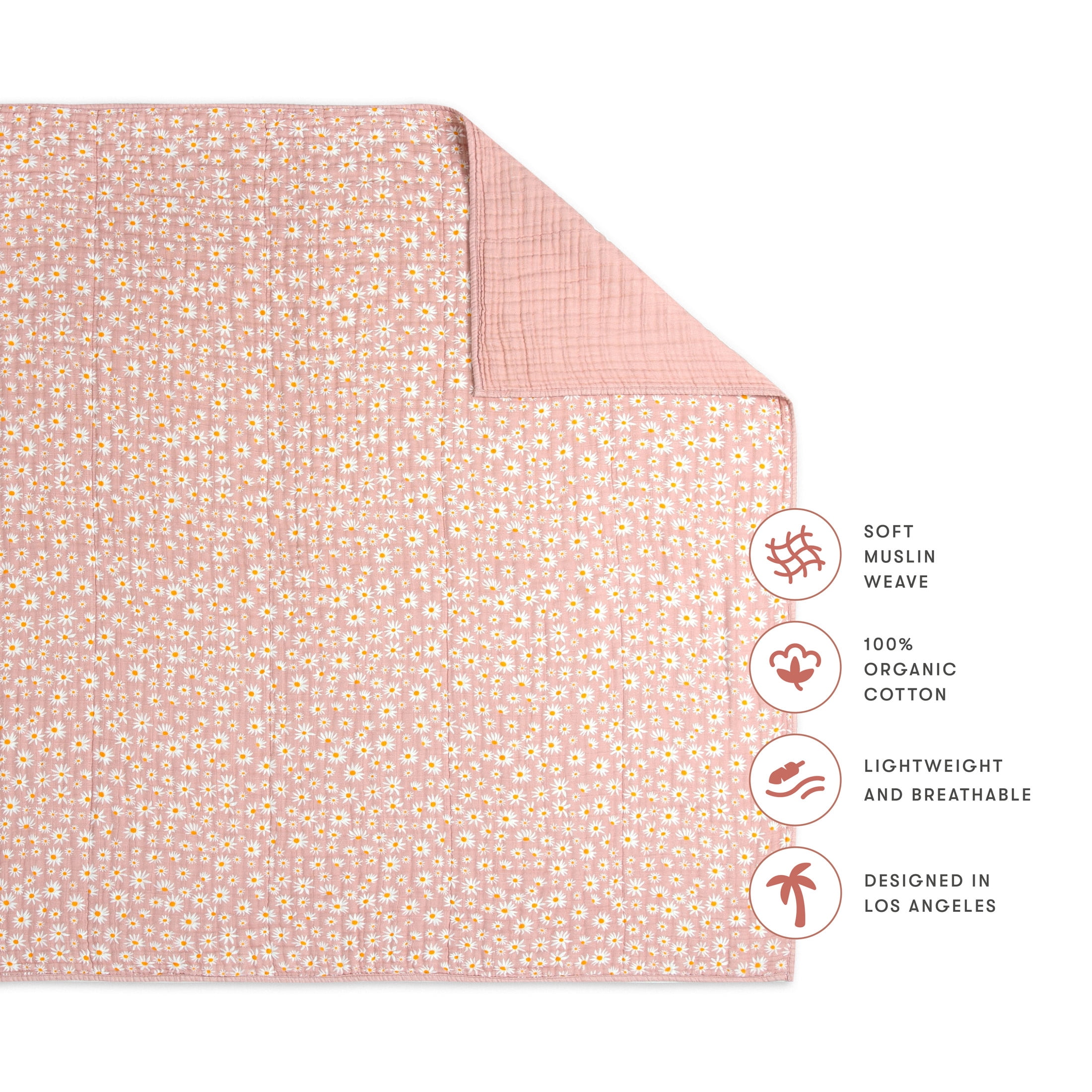 Babyletto Quilt in 3-Layer GOTS Certified Organic Muslin Cotton