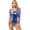 Colorful-B, variant on Womens Patent Leather Ballet Dancewear Glossy Gymnastics Leotard Fluorescent Green XL