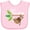 AD-Pink, variant on Inktastic Gigi's Little Monkey Grandchild Gift Boys or Girls Baby Bib