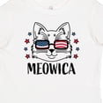 thumbnail image 4 of Inktastic 4th of July Meowica Cat in Flag Sunglasses Boys or Girls Baby T-Shirt, 4 of 5