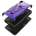 thumbnail image 3 of DALUX V Hybrid Kickstand Holster Phone Case Cover Compatible with Alcatel TCL A3 / TCL A509DL (2021) - Purple, 3 of 3