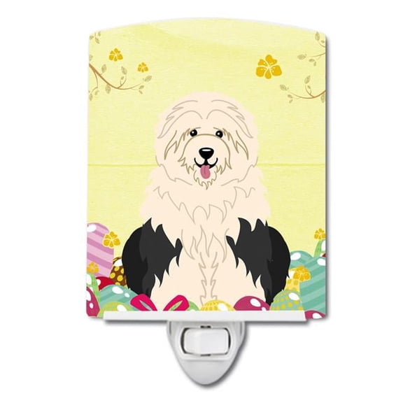 Easter Eggs Old English Sheepdog Ceramic Night Light