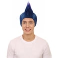 thumbnail image 2 of HPO Adult Men's Multicolor Mohawk Cosplay Wig | Wefted Cap Design | Synthetic Fiber, 2 of 10