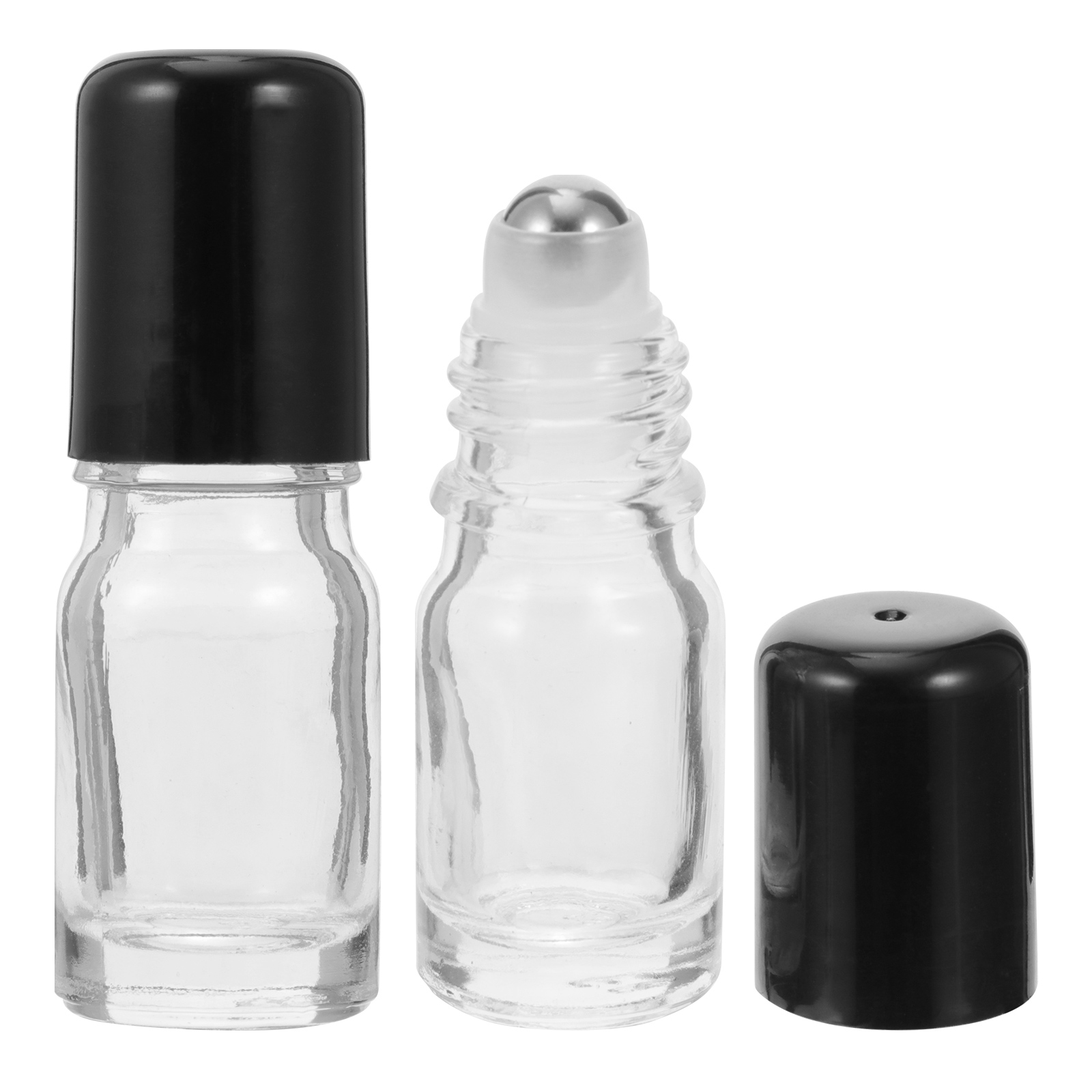 TAILTOSS 25pcs Reusable Bottles Common Material Glass for Custom Blending Women Skincare