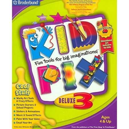 Kid Pix Deluxe 3 for Windows/Mac- XSDP -456511 - Kid Pix Deluxe 3 is the most comprehensive set of fun and innovative, computer-based art tools and projects ever created. Young kids will love (Best Screen Capture Tool For Mac)