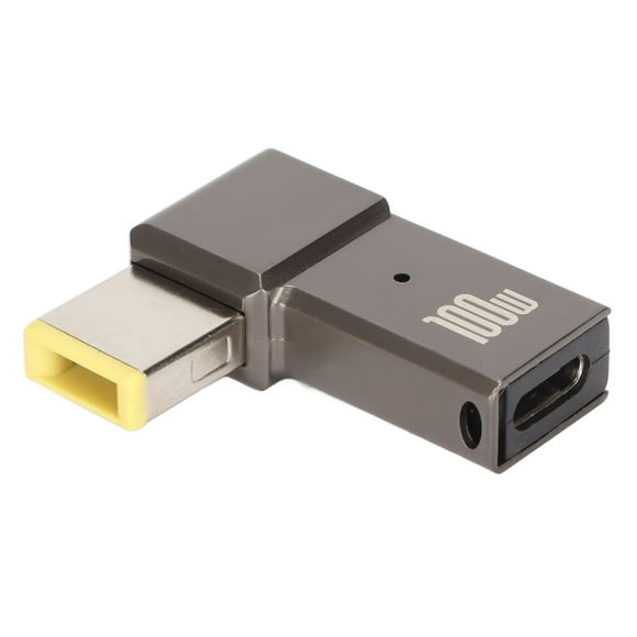 PD To DC Adapter, Corrosion Resistance 100W5A USB C To Slim Tip Adapter Rectangular Port DC Head Fast Heat Dissipation For Travel For Office