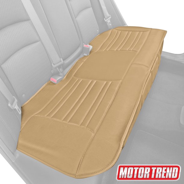Motor Trend Universal Car Seat Cushion (Bench) Padded Cover with NonSlip Bottom & Utility