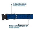 thumbnail image 5 of Buckle-Down Pet Collar, Dog Collar Plastic Buckle, Golfing Silhouettes Collage Blues, 8.5 to 12 Inches 0.5 Inch Wide, 5 of 8