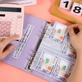 thumbnail image 5 of 100 Envelopes Money Saving Challenge Binder, YITUMU Savings Binder with Cash Envelopes, Budget Binder for Planning and Saving 5050, Budget Planner Book for Budgeting, Savings Challenges Sheets, Purple, 5 of 8