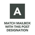 thumbnail image 3 of Gibraltar Mailboxes Parsons Medium, Plastic, Post Mount Mailbox, Black, PL10B0201, 3 of 4