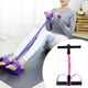 thumbnail image 5 of Banda de resistencia para pedales, cuerda de tracción para mujeres, banda elástica para abdominales, cuerda de tensión para estiramiento de espalda y negro rosa, 5 of 6