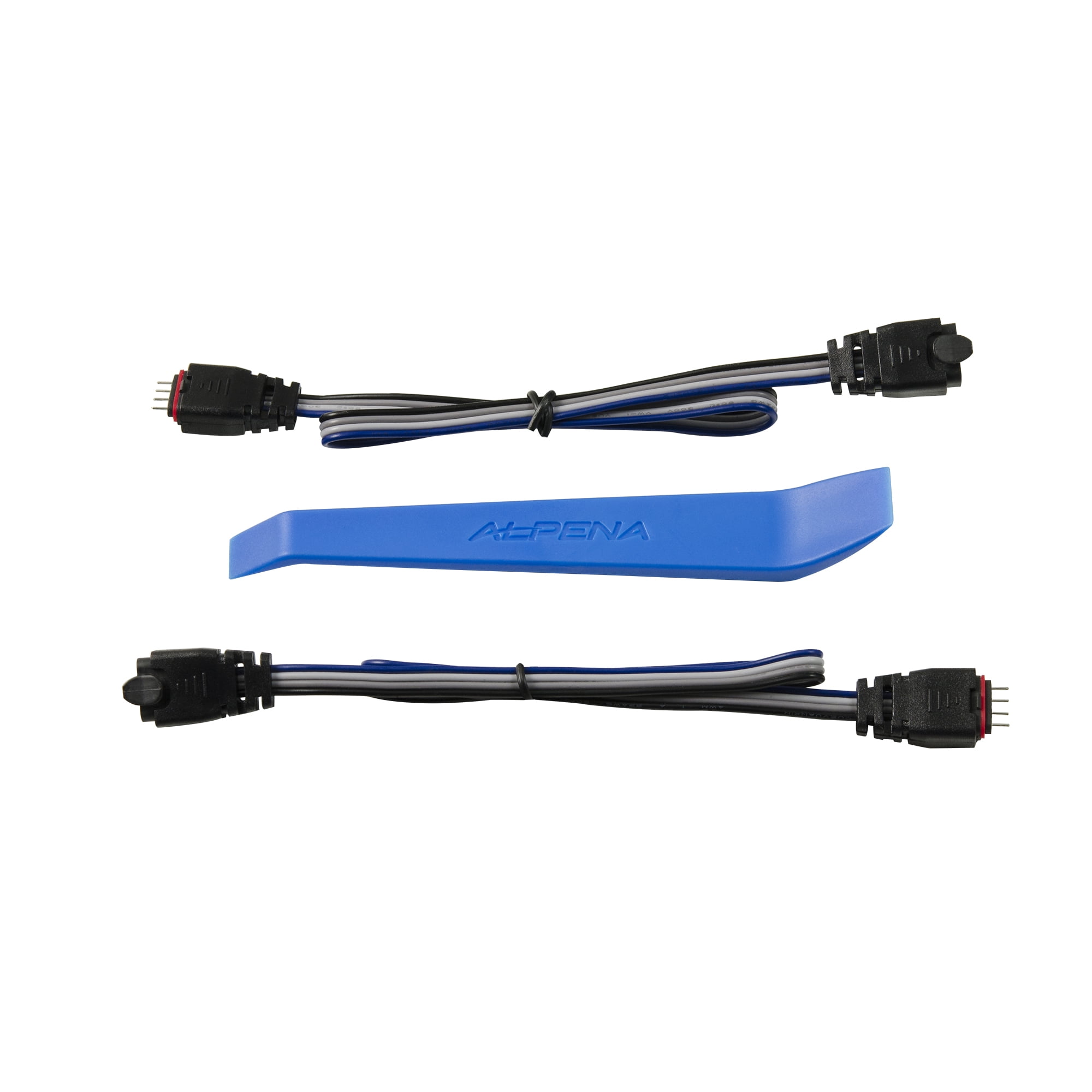 Alpena LED Strip Installation Kit with Two Extension Cables Plus Bonus Trim Tool, 77329
