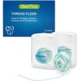 thumbnail image 1 of 840D Fluffy Floss Threaders Implants,Super Floss Pre-Cut Strands and Mint Aroma,100 Threaders(2Pack), 1 of 6