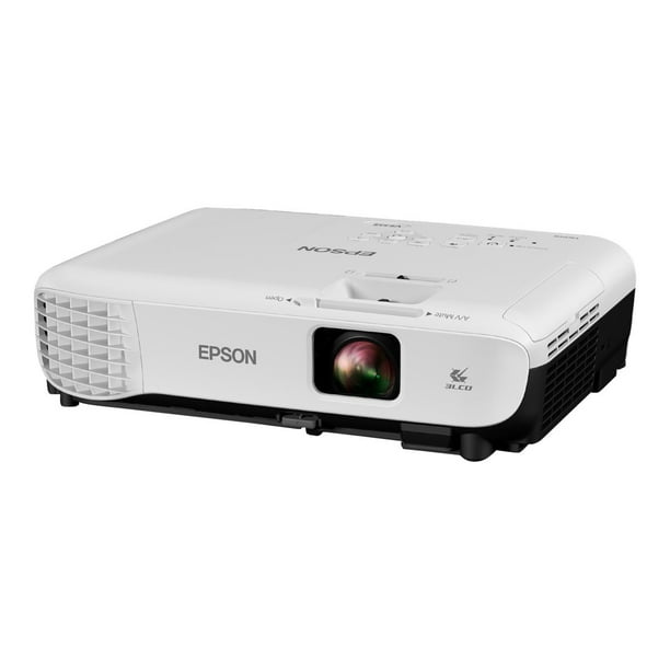 Epson VS355 - Projecteur 3LCD - portable - 3300 lumens (blanc) - 3300 lumens (couleur) - wxga (1280 x 800) - 16:10 - 720p - avec Programme de Service Routier Epson de 1 An