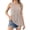 02# Beige, variant on Qwertyu Womens Tank Tops V Neck Summer Casual Loose Workout Sleeveless Tops Flowy Boho Racerback Blouses Blue L