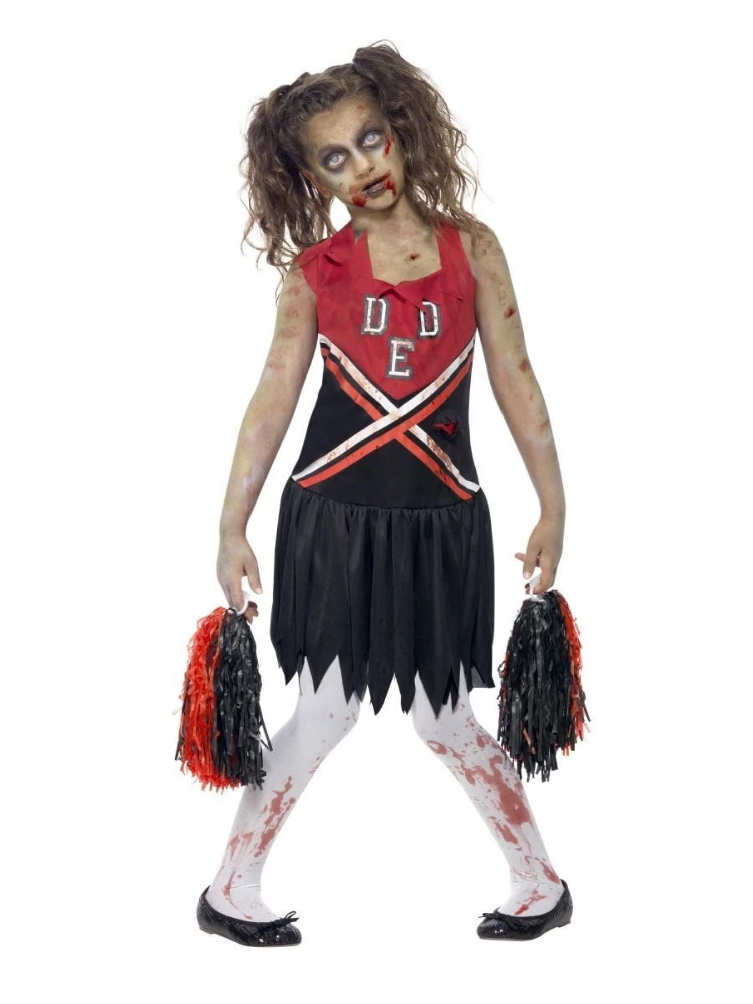 Fancy Dress Halloween High School Horror Cheerleader Scary Costume 