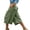 Green, variant on Women 7/8 Ankle Pants Cropped High Waisted Elastic Waist Drawstring Work Trousers with 3 Multi Pockets Loose Fit Lightweight Summer Casual Travel Pants 2026, Khaki,S