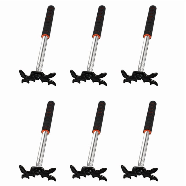 6X Retractable Billiard Cue Stick Bridge with Bridge Head, Billiard Pool Cue Accessory for Pool Table,Bridge Head,Black