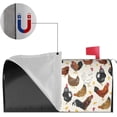 thumbnail image 3 of Country Farm Roosters Mailbox Covers Magnetic Waterproof Farmhouse Chicken and Hens Mail Cover Letter Post Box Wraps for Home Garden Yard Decor, 25.5x21 in, 3 of 6