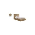 thumbnail image 2 of Meridian Furniture Dorian Beige Velvet Twin Bed, 2 of 7