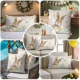 thumbnail image 5 of Easter Decorative Throw Pillow Covers 20x20 Inch Set of 2 Easter Eggs Bunny Home Decor Pillow Cases for Couch, Spring Floral Rabbit Vintage Cushion Case for Living Room Bedroom Bed Car Chair, 5 of 9