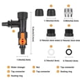 thumbnail image 2 of Billuyoard Limpiador de tanques de peces Kit de cambiador de agua de acuario automático Adaptador de grifo Herramienta de limpieza de tanques de peces Plantas Artificiales Billuyoard HA035685-00, 2 of 6