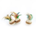 thumbnail image 3 of 2PCS Cat Teaser Toy Faux Feather Bell Spring Suction Cup Cat Wand Sisal Cat Ball, 3 of 10