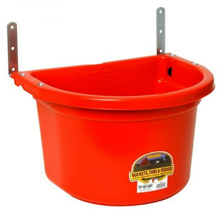 UPC: 0084369002011 | Little Giant FF11RED 20 Quart Durable Fence Feeder with Mounting Brackets