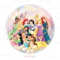 thumbnail image 4 of Disney Pink Princess Theme Birthday Party Balloon Table Cloth Cake Decoration Tableware Decoration, 4 of 6