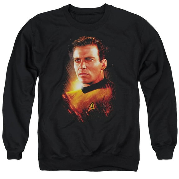 Star Trek Epic Kirk Adult Crewneck Sweatshirt Black