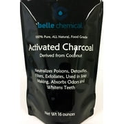 1 Pound - Coconut Activated Charcoal Powder - Food Grade, Kosher - Teeth Whitening, Facial Scrub, Soap Making