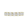 thumbnail image 2 of TimeLe$$ Classics 14K Yellow Gold Round Lab Grown Diamond Ladies Seven Stone Wedding Anniversary Stackable Ring Band - 2.50 CTW (Ring Size: 7.5), 2 of 7