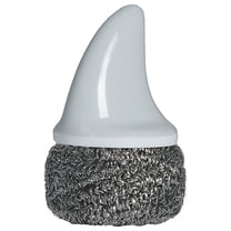 Hesxuno Stainless Steel Sponges Scrubbers with Handle, Cleaning Ball Utensil Scrubber Metal Scrubber Scouring Pads Ball for Pot Pan Dish Wash Cleaning for Removing Rust Dirty Cookware Cleaner