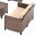 thumbnail image 6 of ELPOSUN Patio Furniture Sofa,All-Weather Outdoor Sofa,Outdoor Loveseat Sofa Couch,Weather Resistant Wicker Loveseat with Deep Seat Cushion (ONLY Loveseat Sofa), 6 of 6