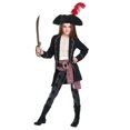 thumbnail image 3 of Buccaneer Pirate Costume Girls Dress-Up Pirate Jacket Hat, 3 of 3