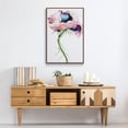 thumbnail image 6 of Paris Poppy II Framed Premium Gallery Wrapped Canvas - Ready to Hang - 27 x 41 - Walnut Floating Frame, 6 of 9